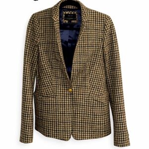 J. Crew Regent Houndstooth Blazer 100% Wool